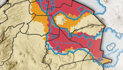 Map of Earthquake risks in Mexico City